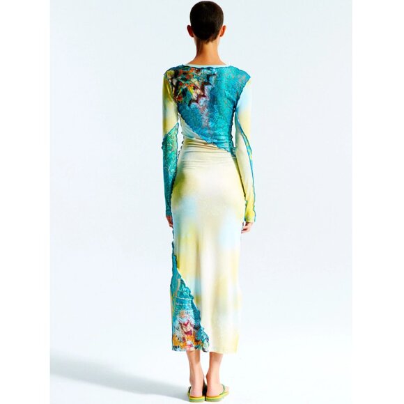 SIEDRES Yellow Parker Patchwork Maxi Dress - Picture 2 of 16